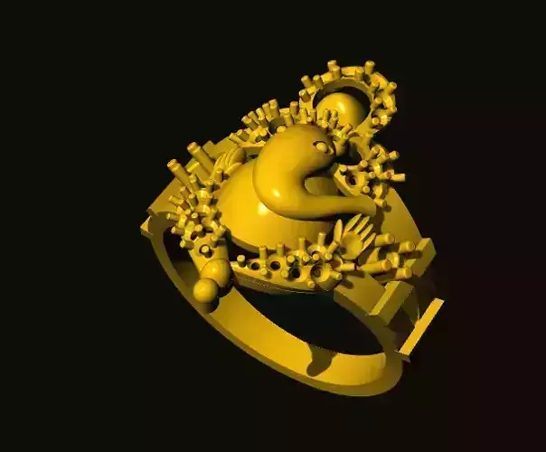 ganesh gold ring