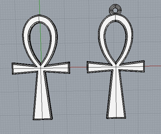 Ankh pendant Egypt 3D print model_3
