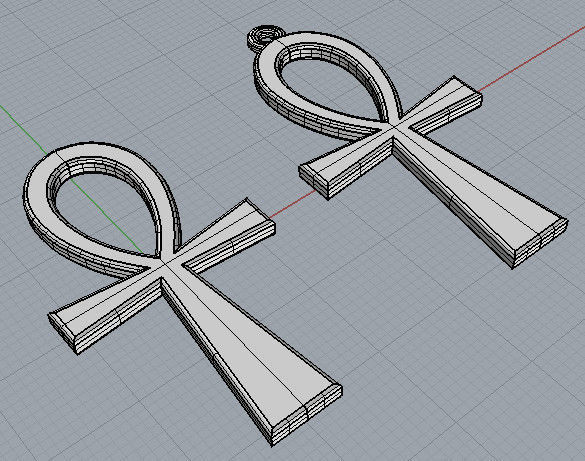 Ankh pendant Egypt 3D print model_1