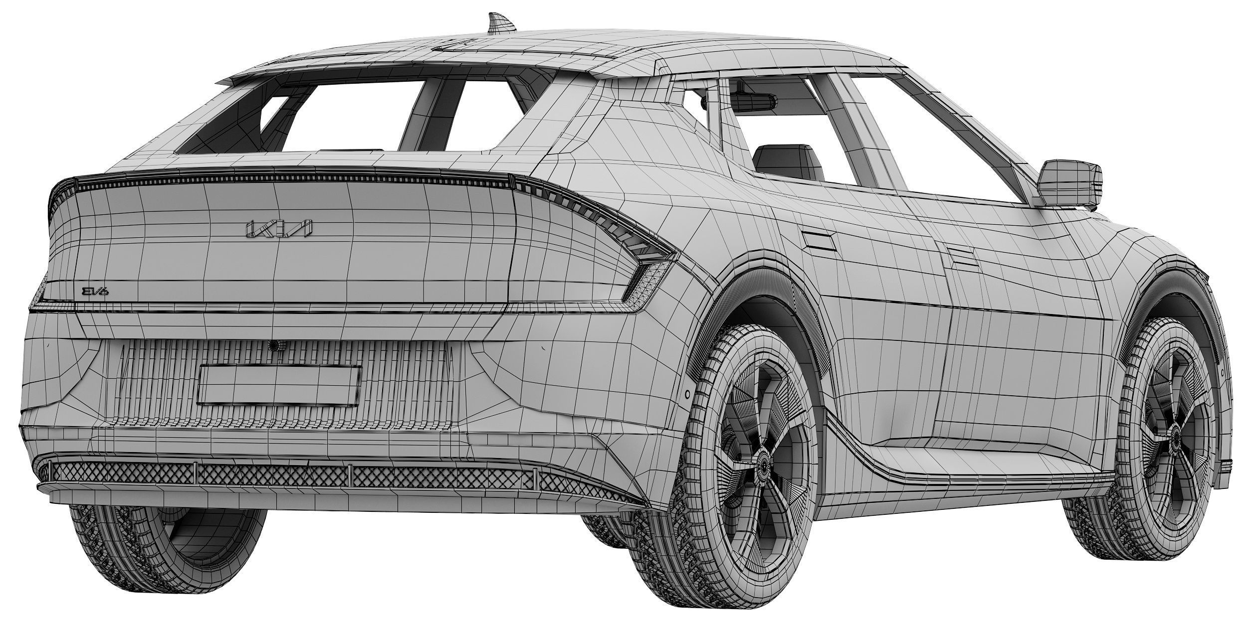 Kia EV6 AIR 2022 3D model_16