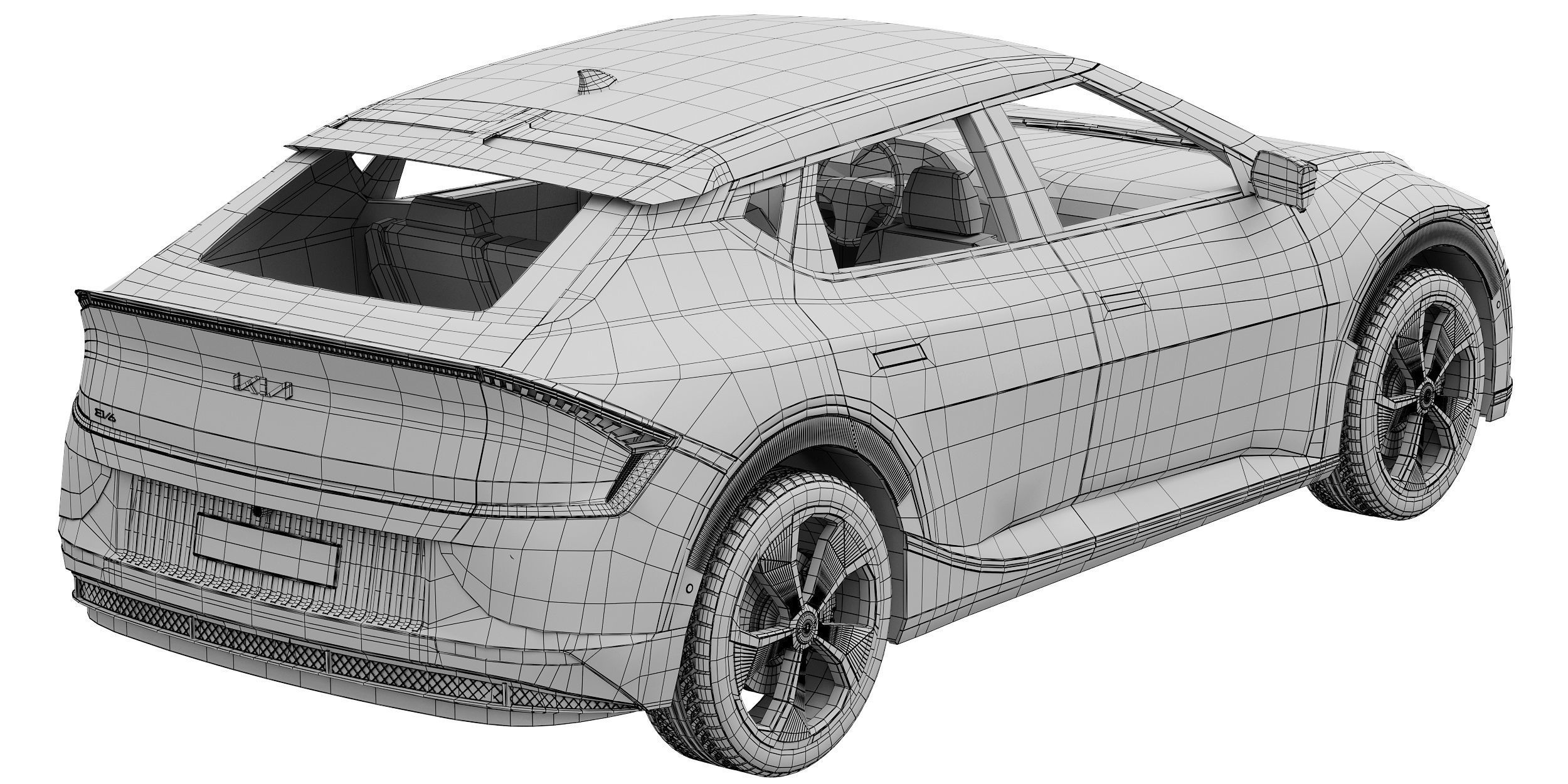 Kia EV6 AIR 2022 3D model_17