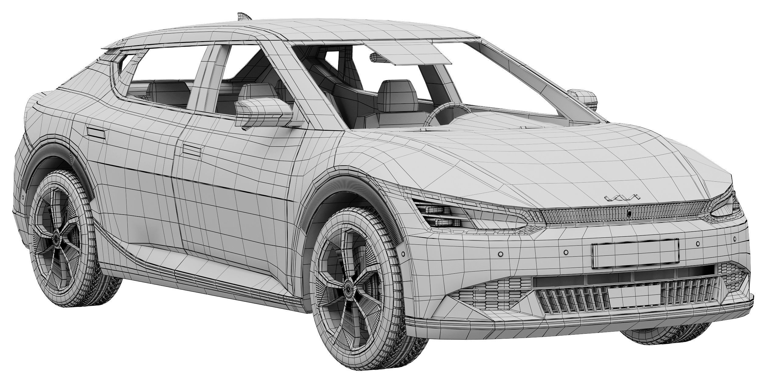 Kia EV6 AIR 2022 3D model_14