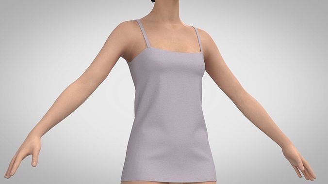 Round-neck Camisole 3D model