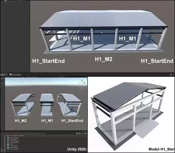 Hangar M01 - 3 Moduls