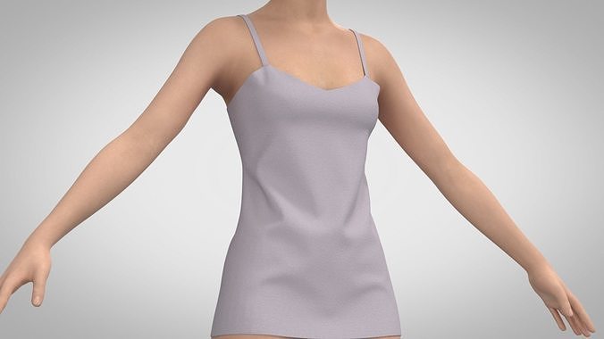 V-neck Camisole 3D model