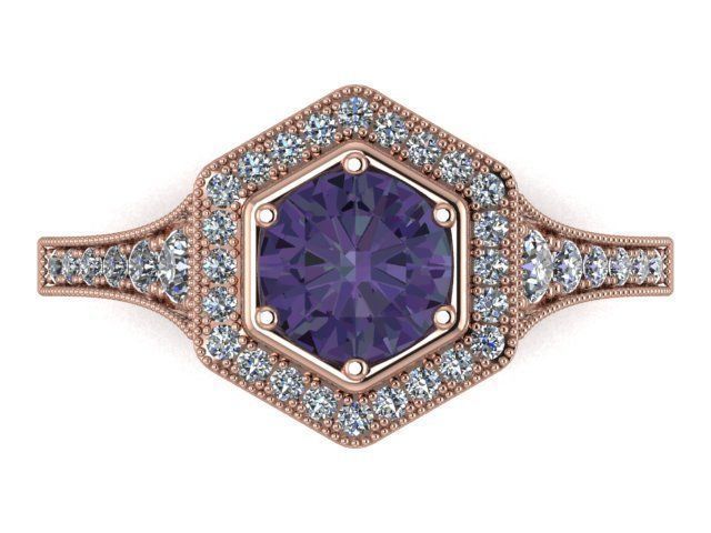 solitaire ring  3D print model_18