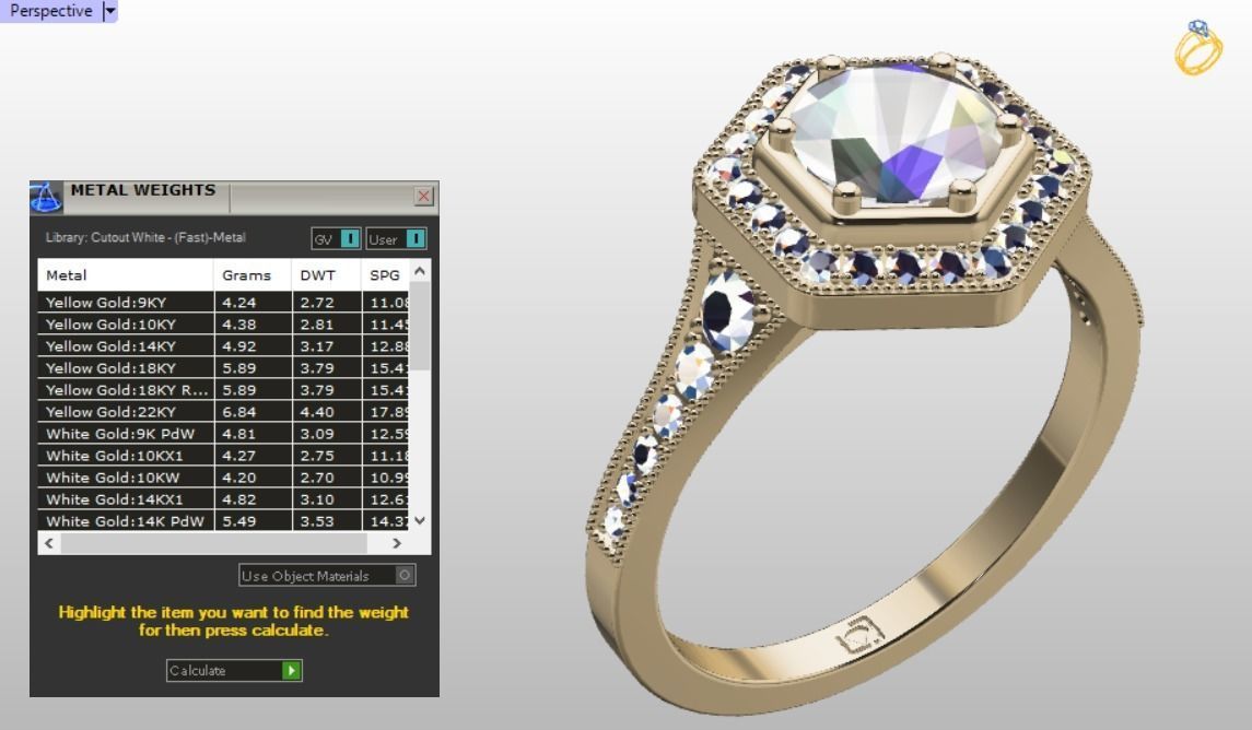 solitaire ring  3D print model_3
