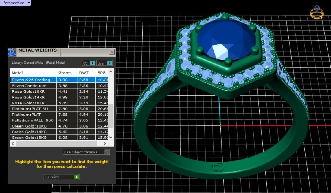solitaire ring  3D print model_10