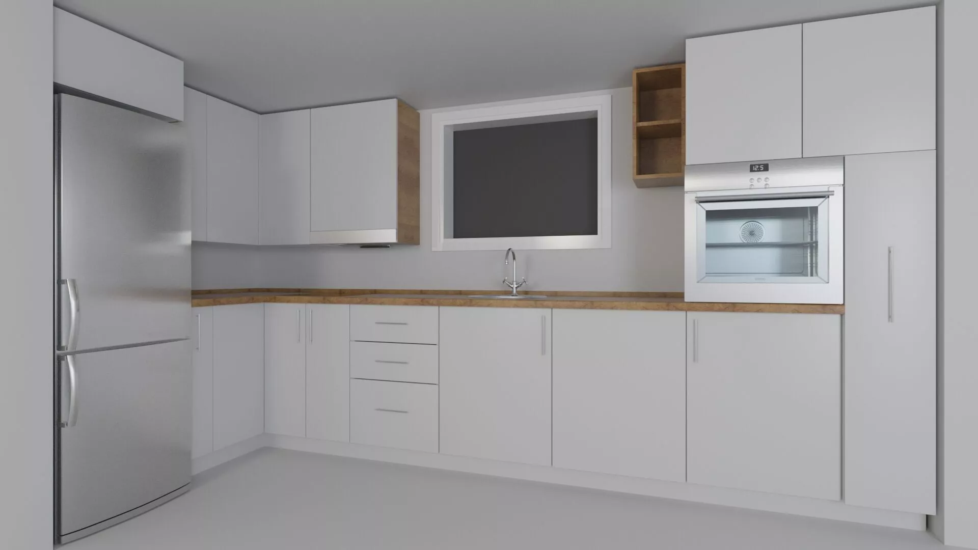 Modern Kitchen 1 3D model