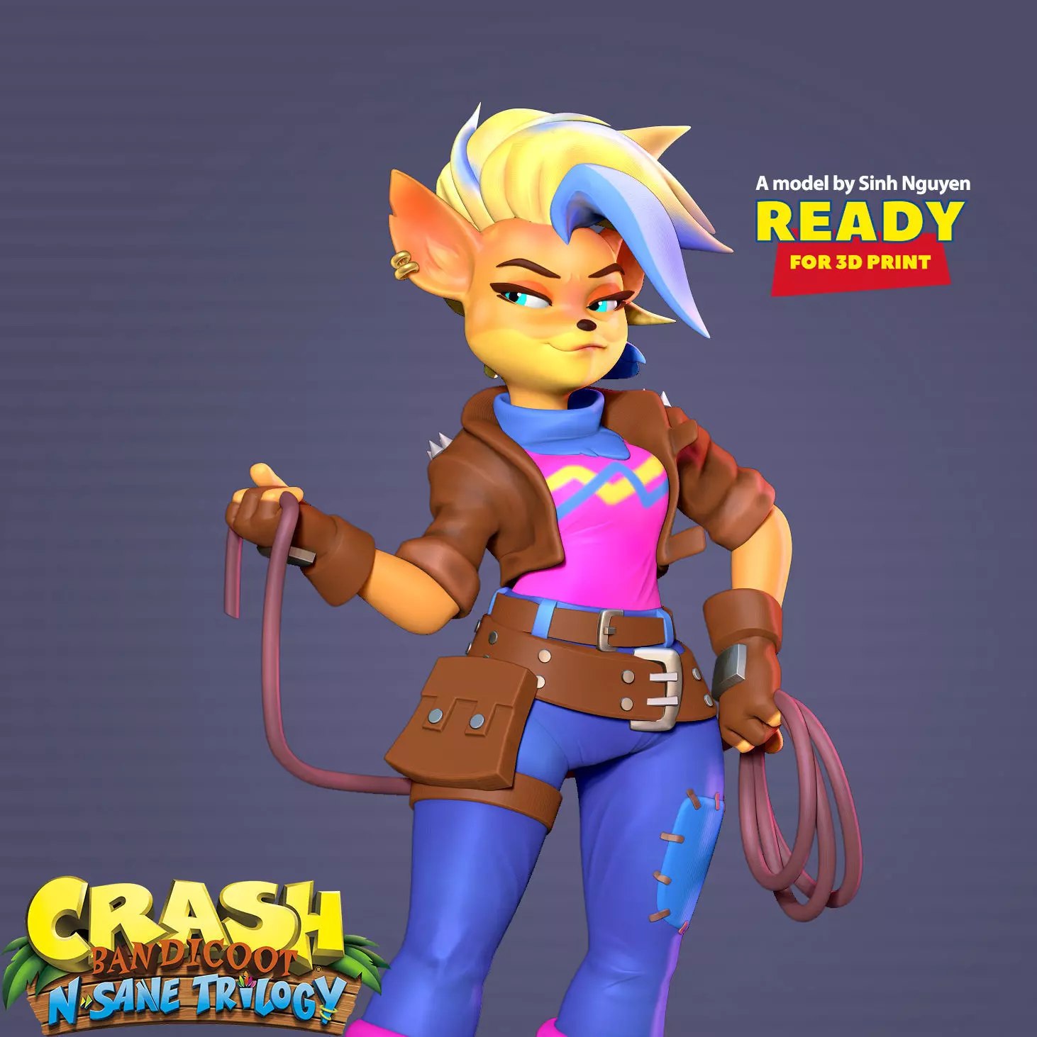 Tawna - Crash Bandicoot Fanart 3D print model_0