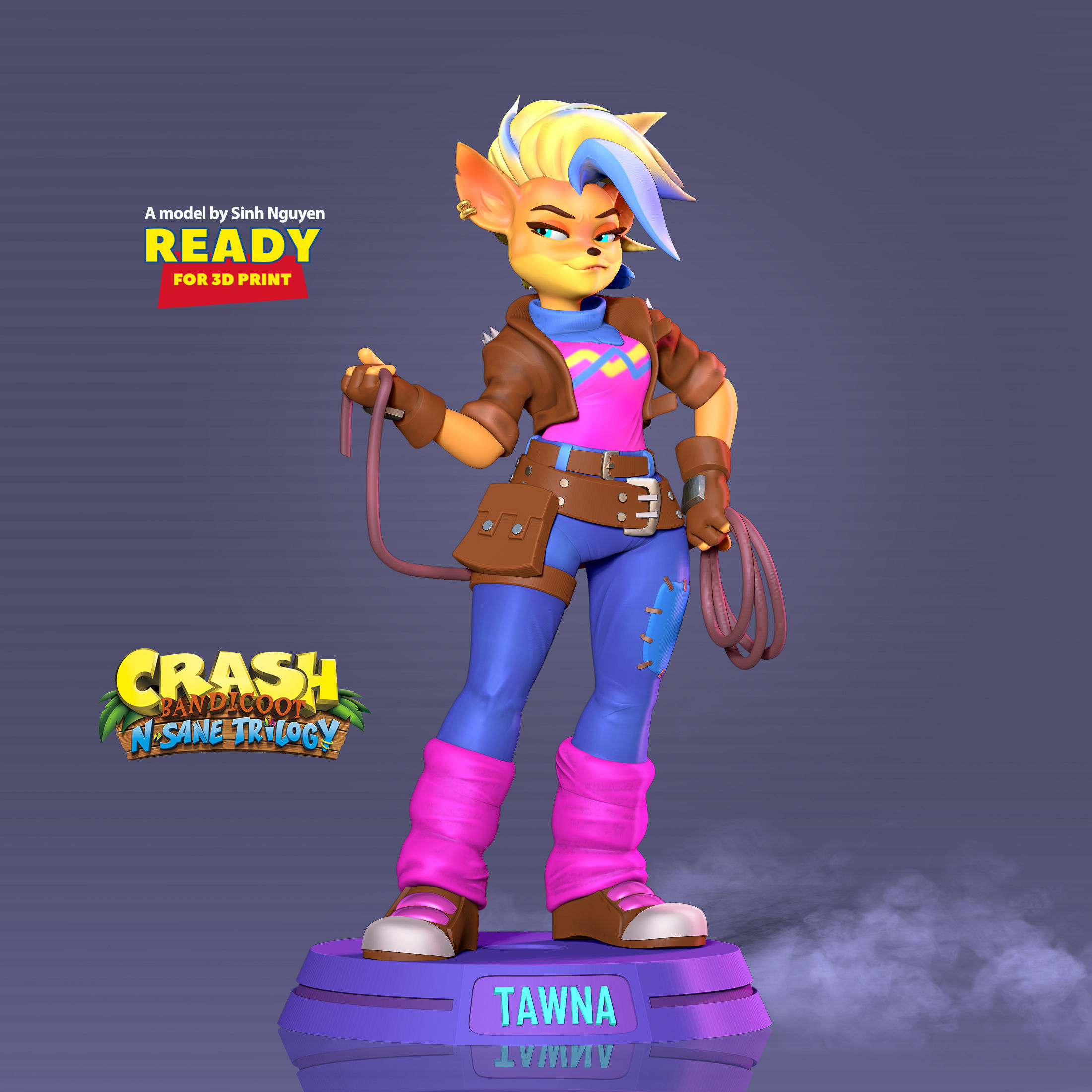 Tawna - Crash Bandicoot Fanart 3D print model_7