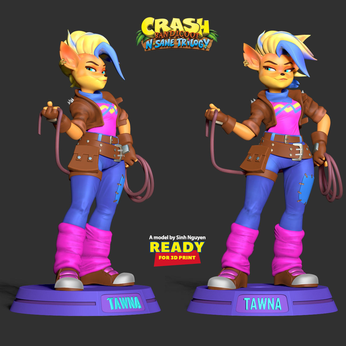Tawna - Crash Bandicoot Fanart 3D print model_4