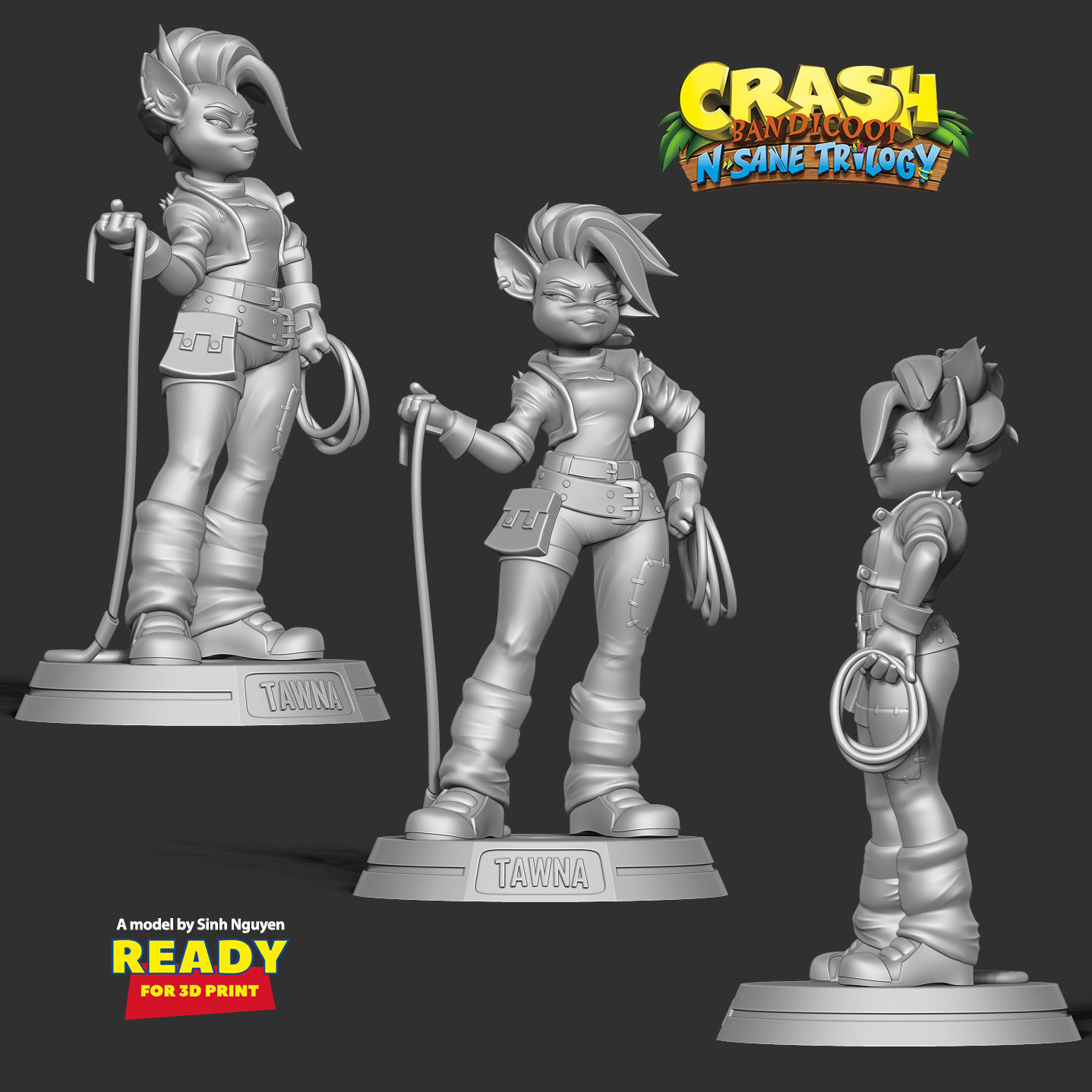 Tawna - Crash Bandicoot Fanart 3D print model_3