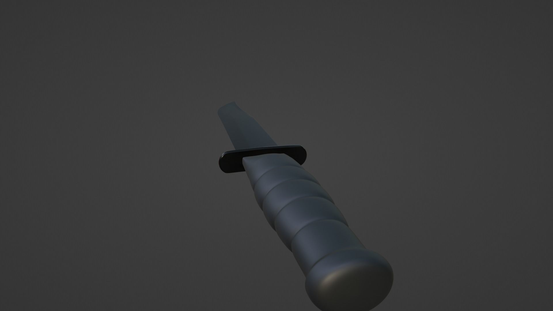 knife 3d model military melee Low-poly 3D model_3