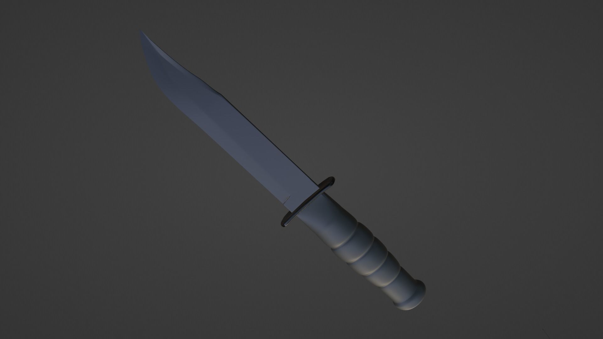 knife 3d model military melee Low-poly 3D model_1