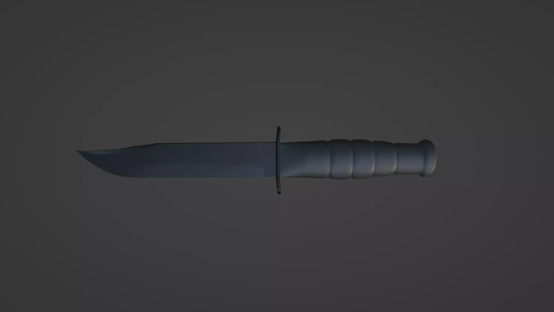 knife 3d model military melee Low-poly 3D model_0