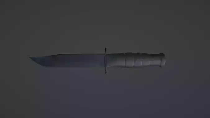 knife 3d model military melee
