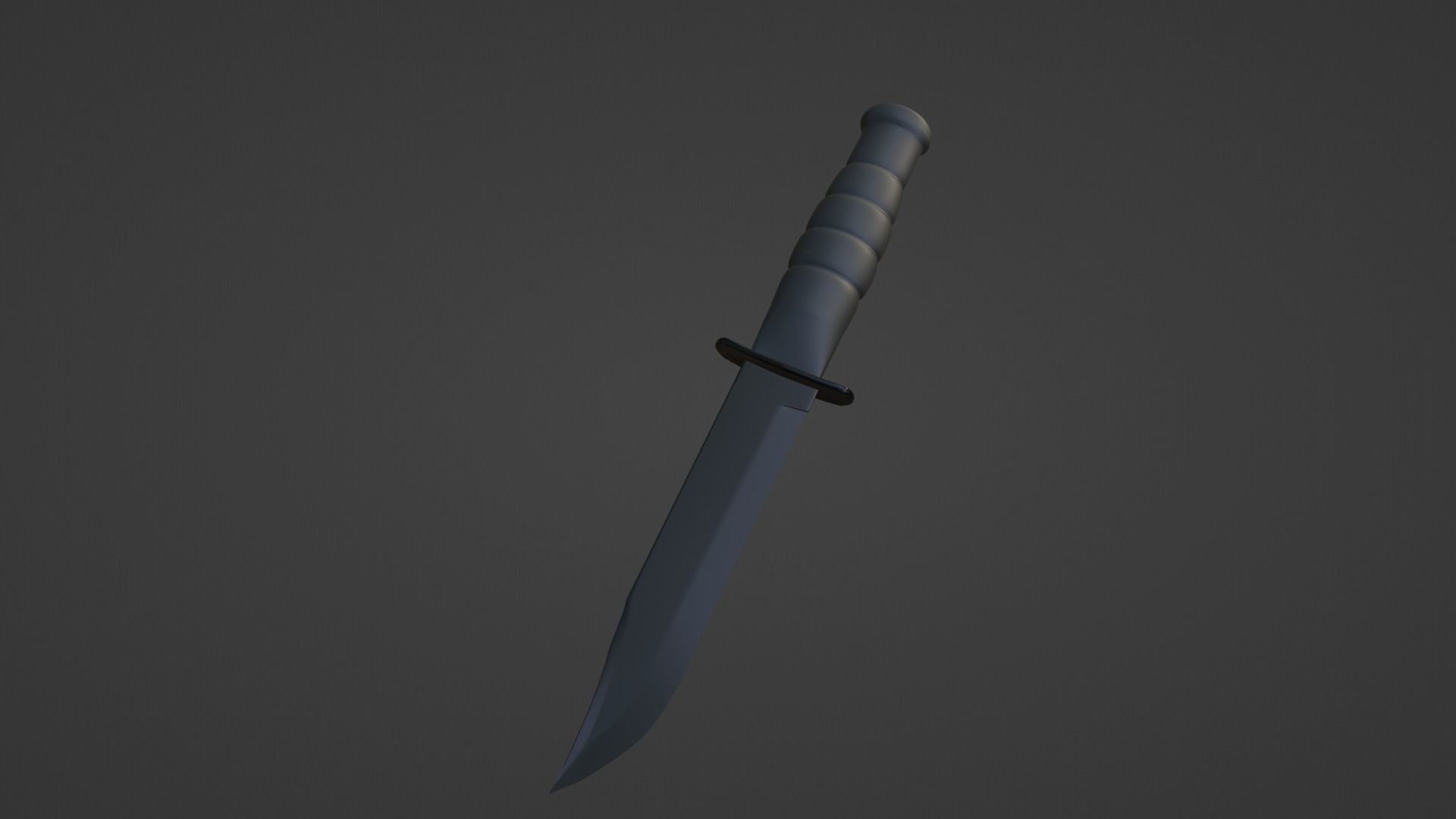 knife 3d model military melee Low-poly 3D model_2