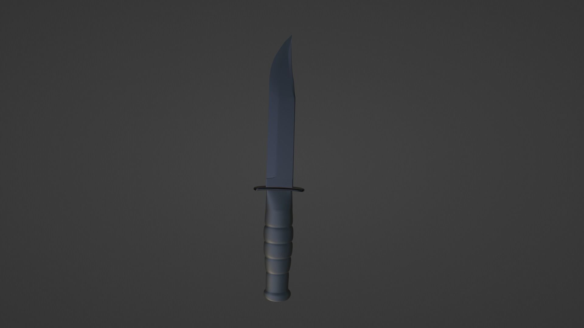 knife 3d model military melee Low-poly 3D model_4