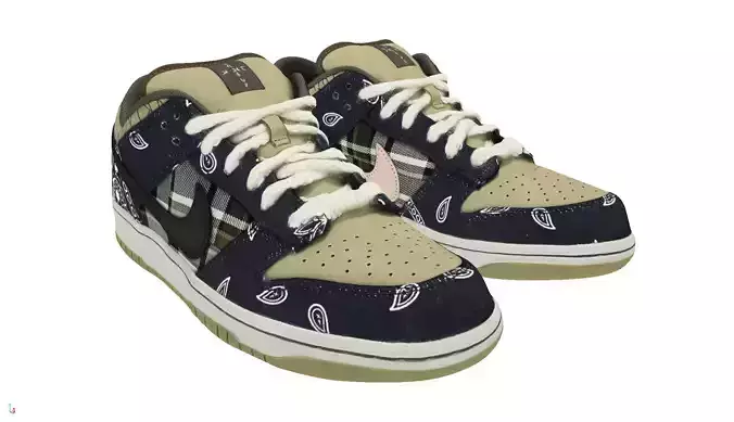 Travis scott x Nike Air Jordan 1 low SB Dunk Low Jackboys 3D
