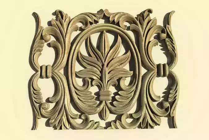 Floral Wood Carving for Furniture - 58