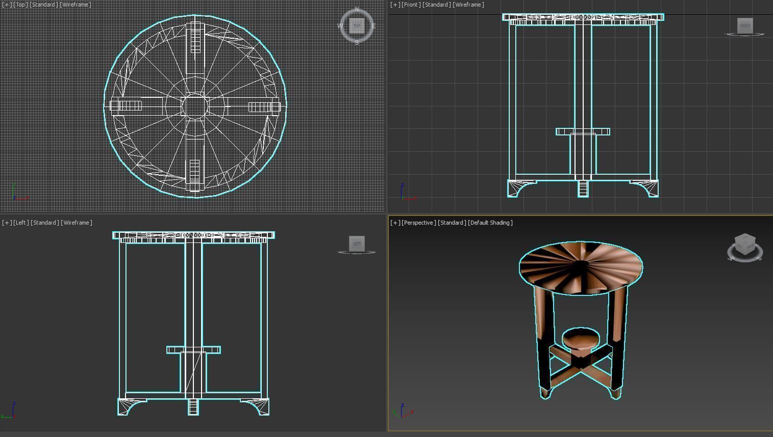  Old Cofee Table 3D model 3D model_6