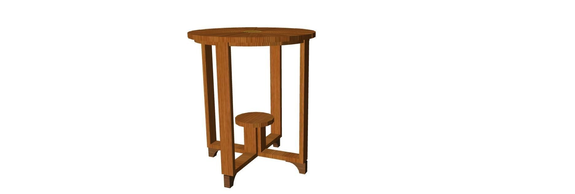  Old Cofee Table 3D model 3D model_1