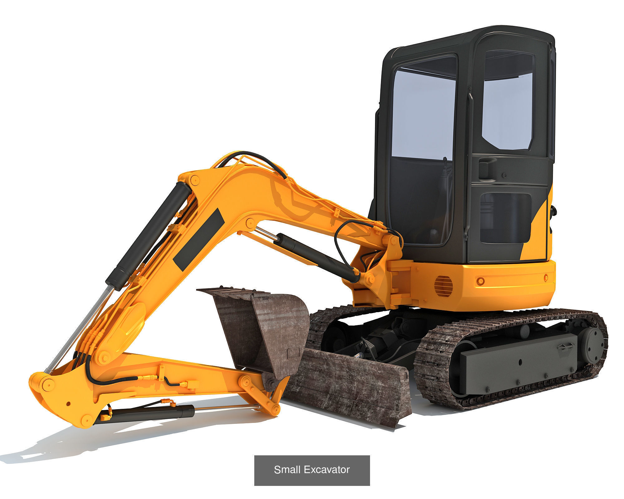 Heavy Construction Machinery 3D Model Collection_4