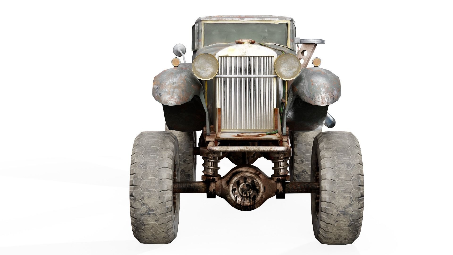 The BigBen huge post-apocalypse monster truck da1 Low-poly 3D model_4