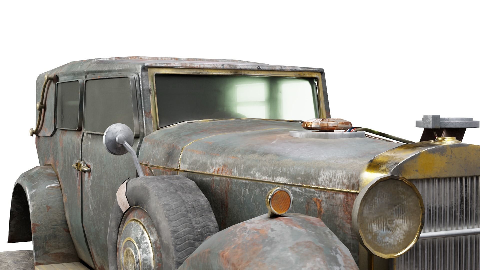 The BigBen huge post-apocalypse monster truck da1 Low-poly 3D model_8