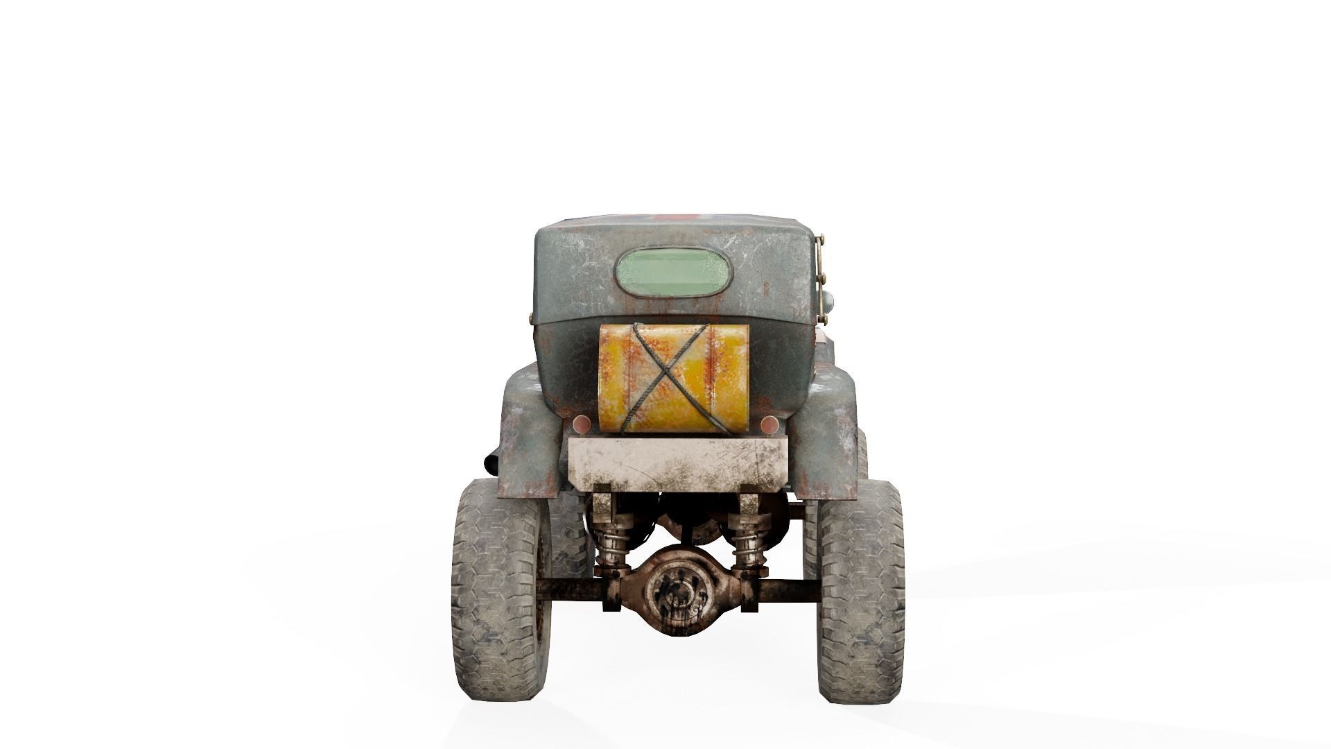 The BigBen huge post-apocalypse monster truck da1 Low-poly 3D model_10