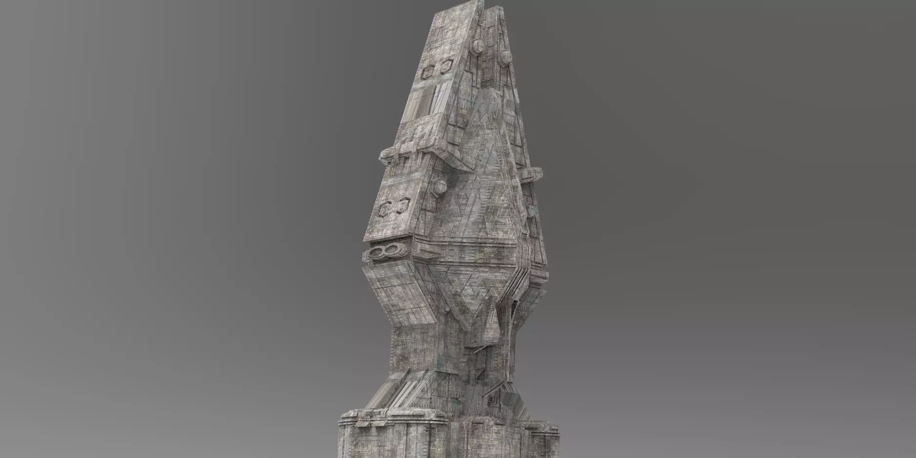 Ra Has Returned Sci-Fi City Tower 4  3D model_0