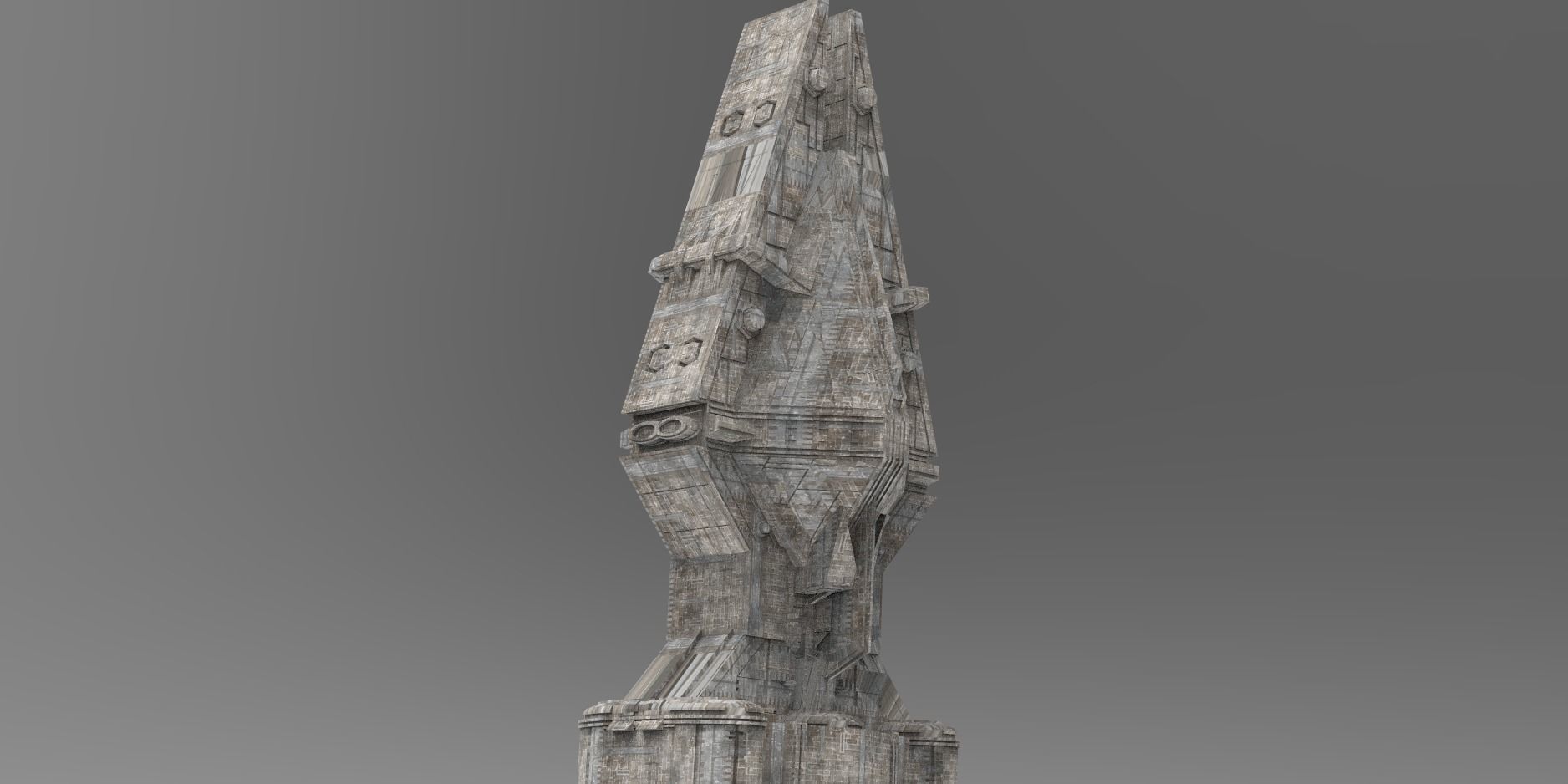 Ra Has Returned Sci-Fi City Tower 4  3D model_1
