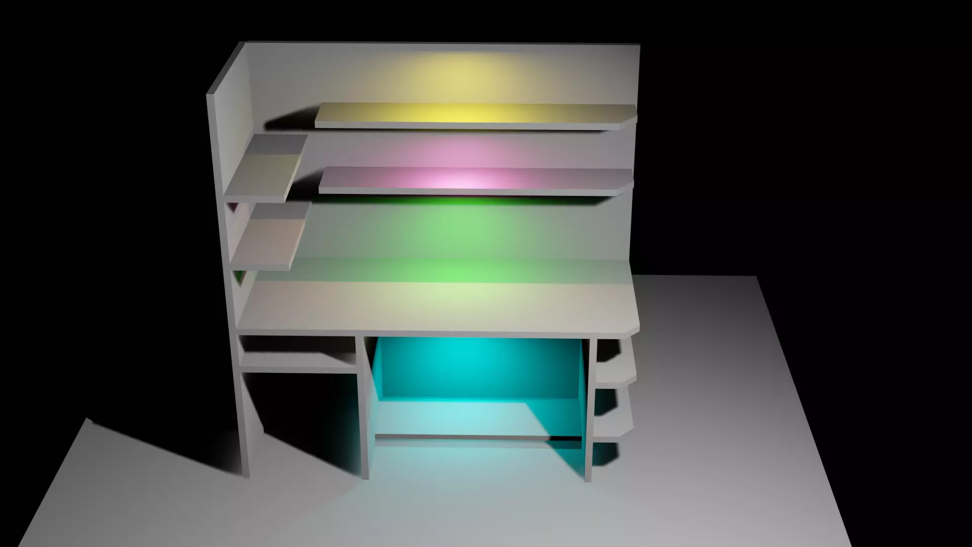 Computer Table free 3D model | CGTrader