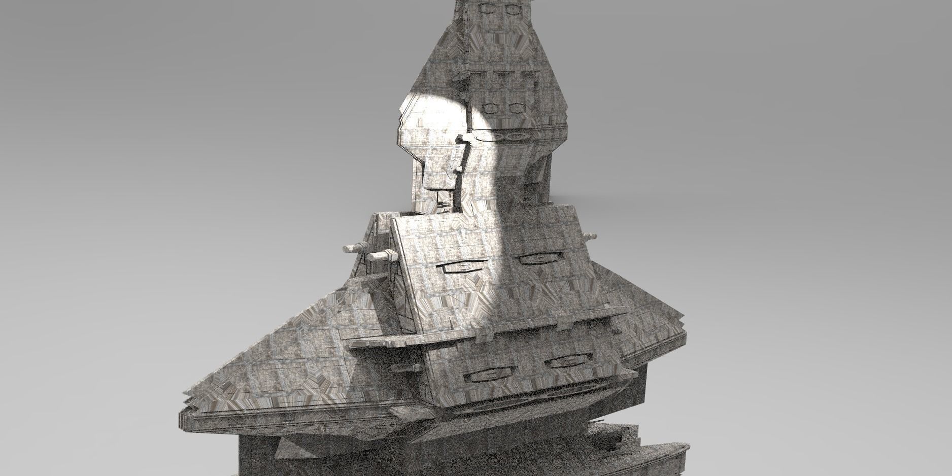 Ra Has Returned Sci-Fi City Tower 8 3D model_1