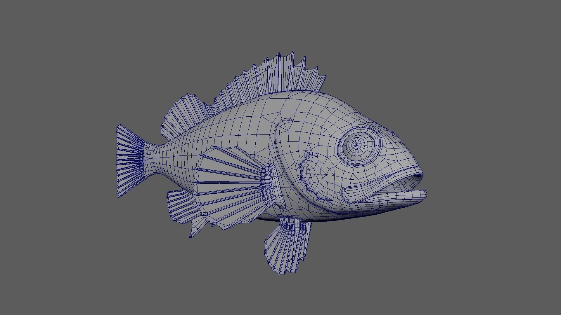 GoldFish orange fish 3D model_6