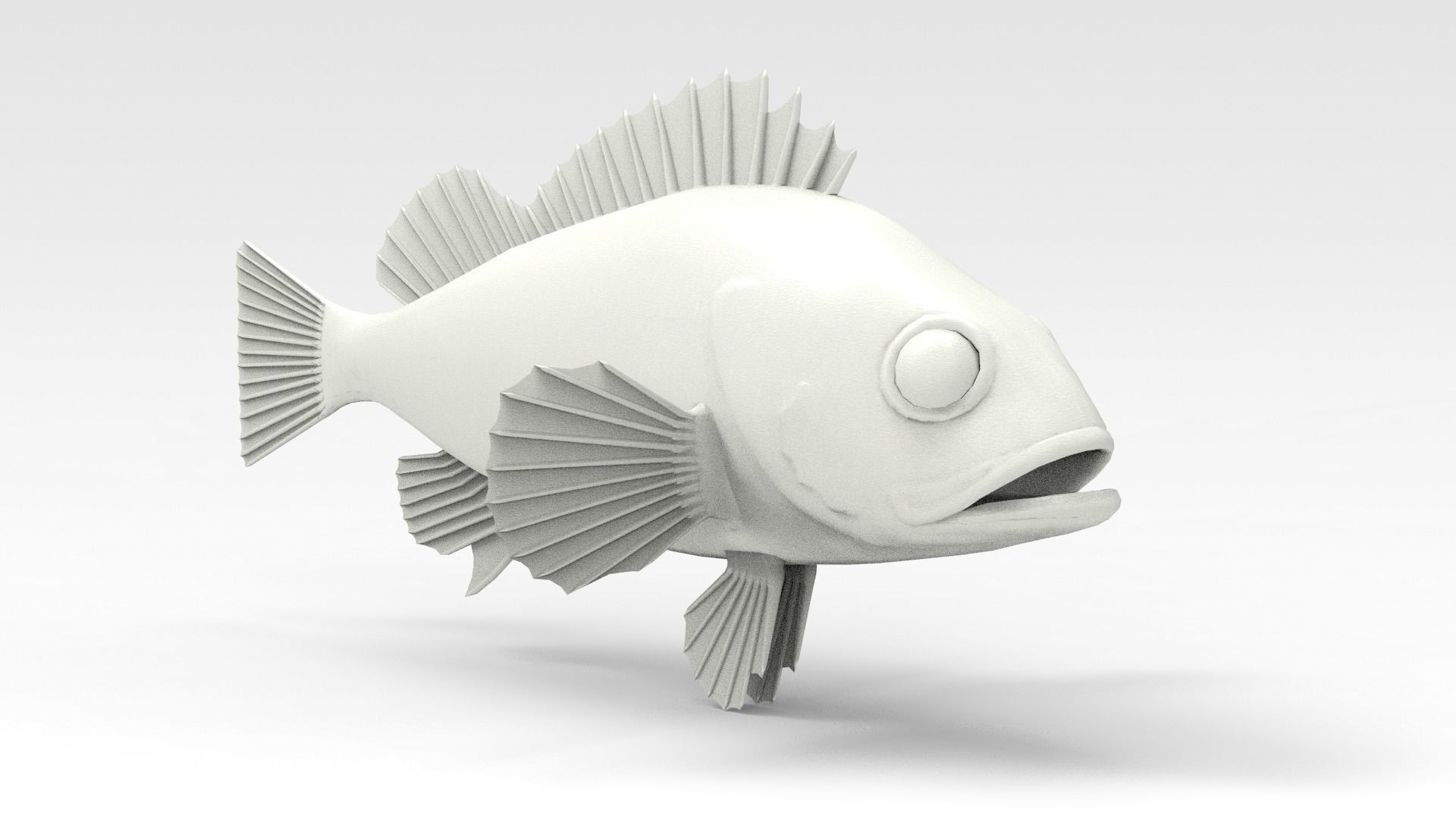 GoldFish orange fish 3D model_7