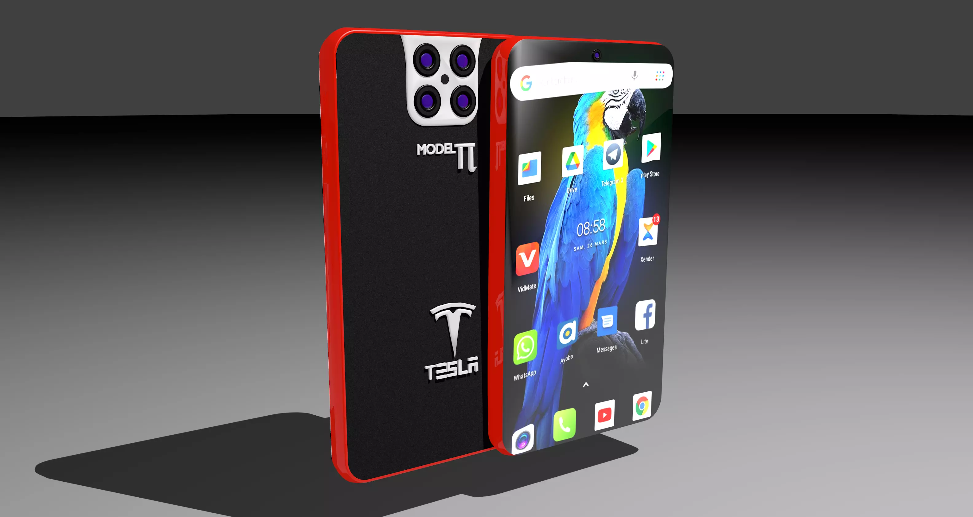 telephone tesla Free low-poly 3D model