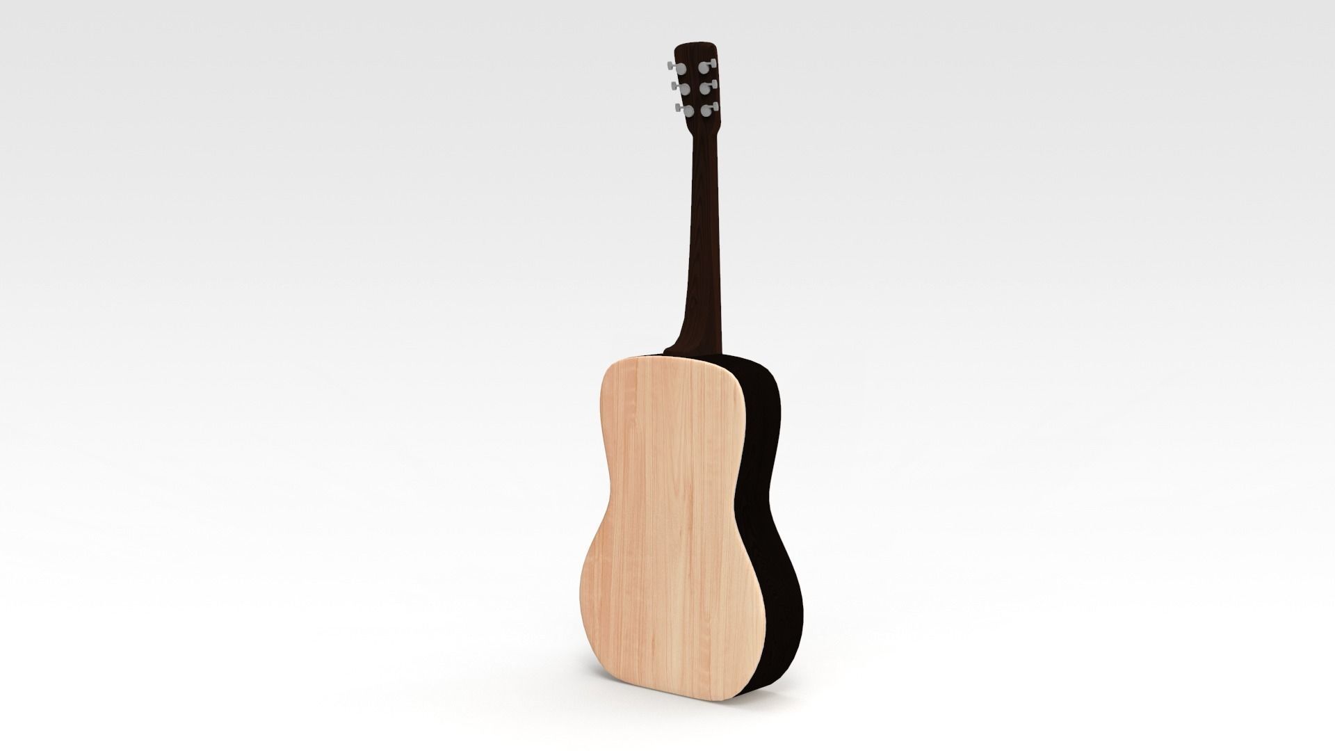 Guitar acoustic 3D model_3