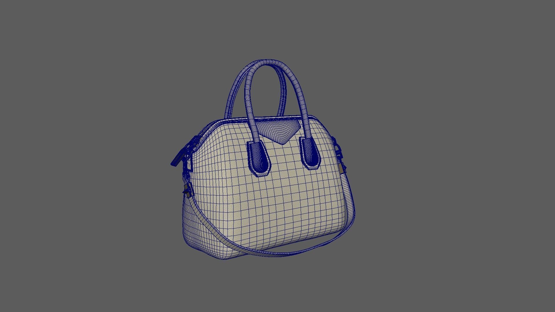 HandBag person bag 3D model_6