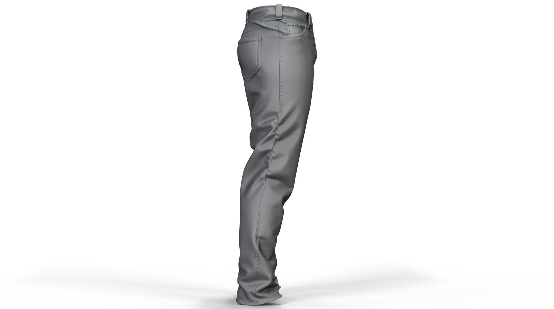 Jeans pants 3D model_9