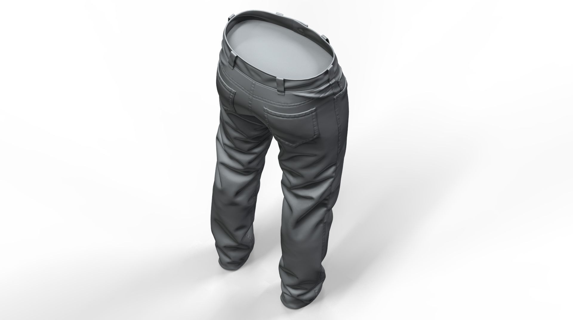 Jeans pants 3D model_14