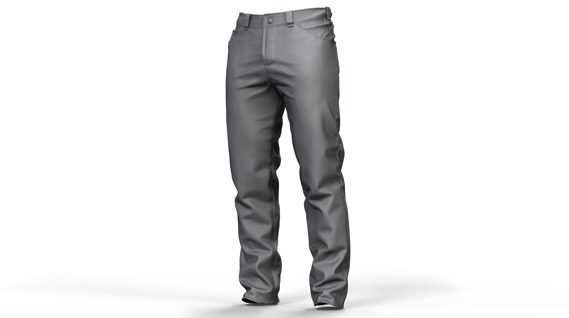 Jeans pants 3D model_1