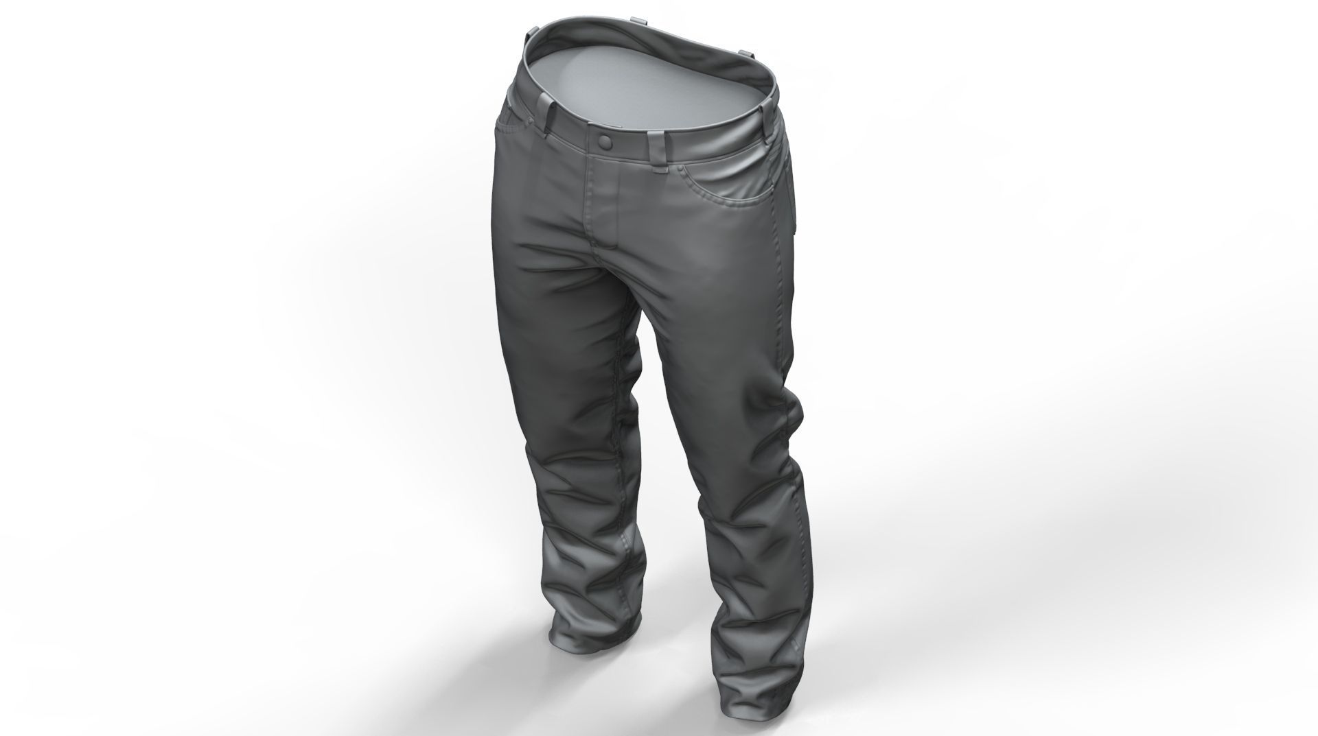 Jeans pants 3D model_13