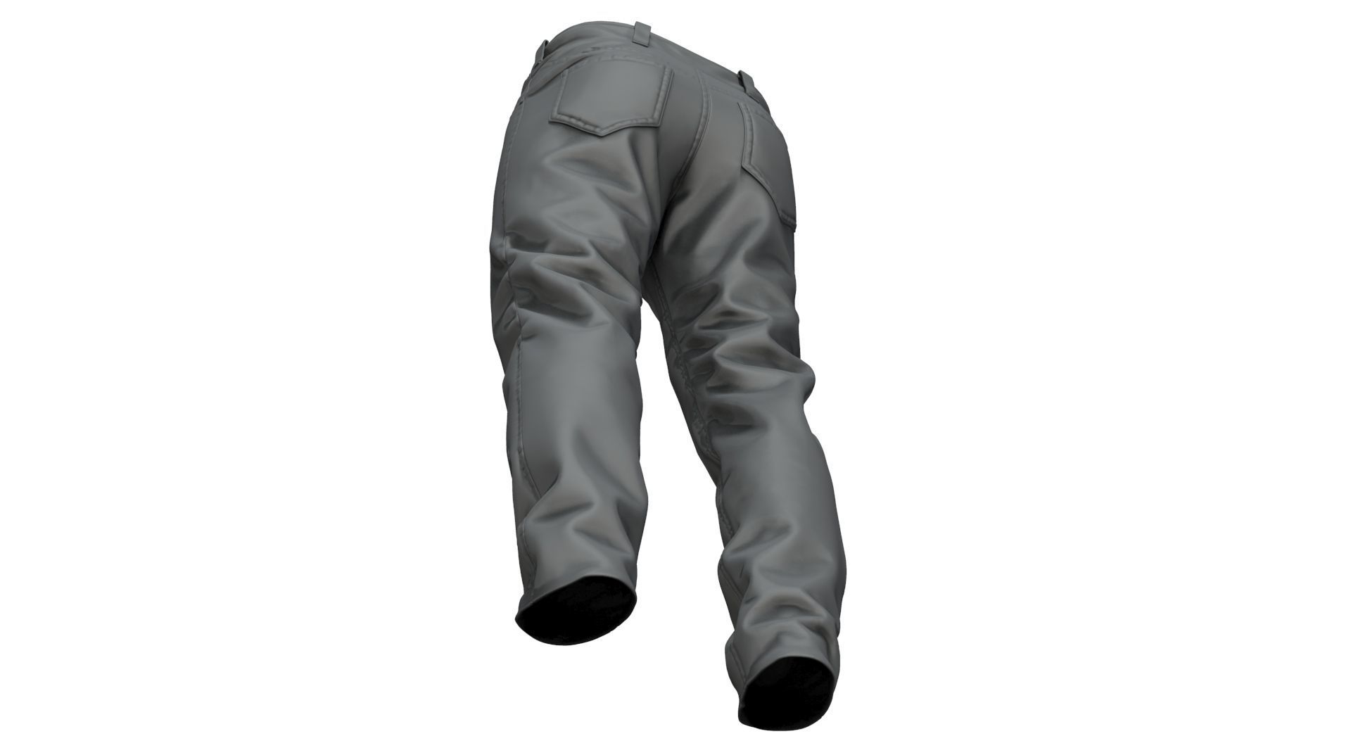 Jeans pants 3D model_16