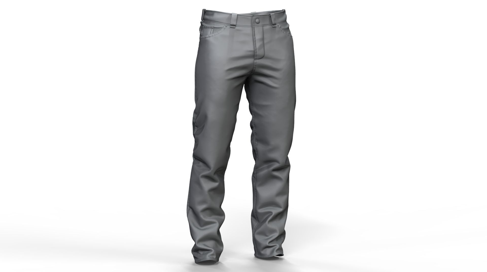 Jeans pants 3D model_12