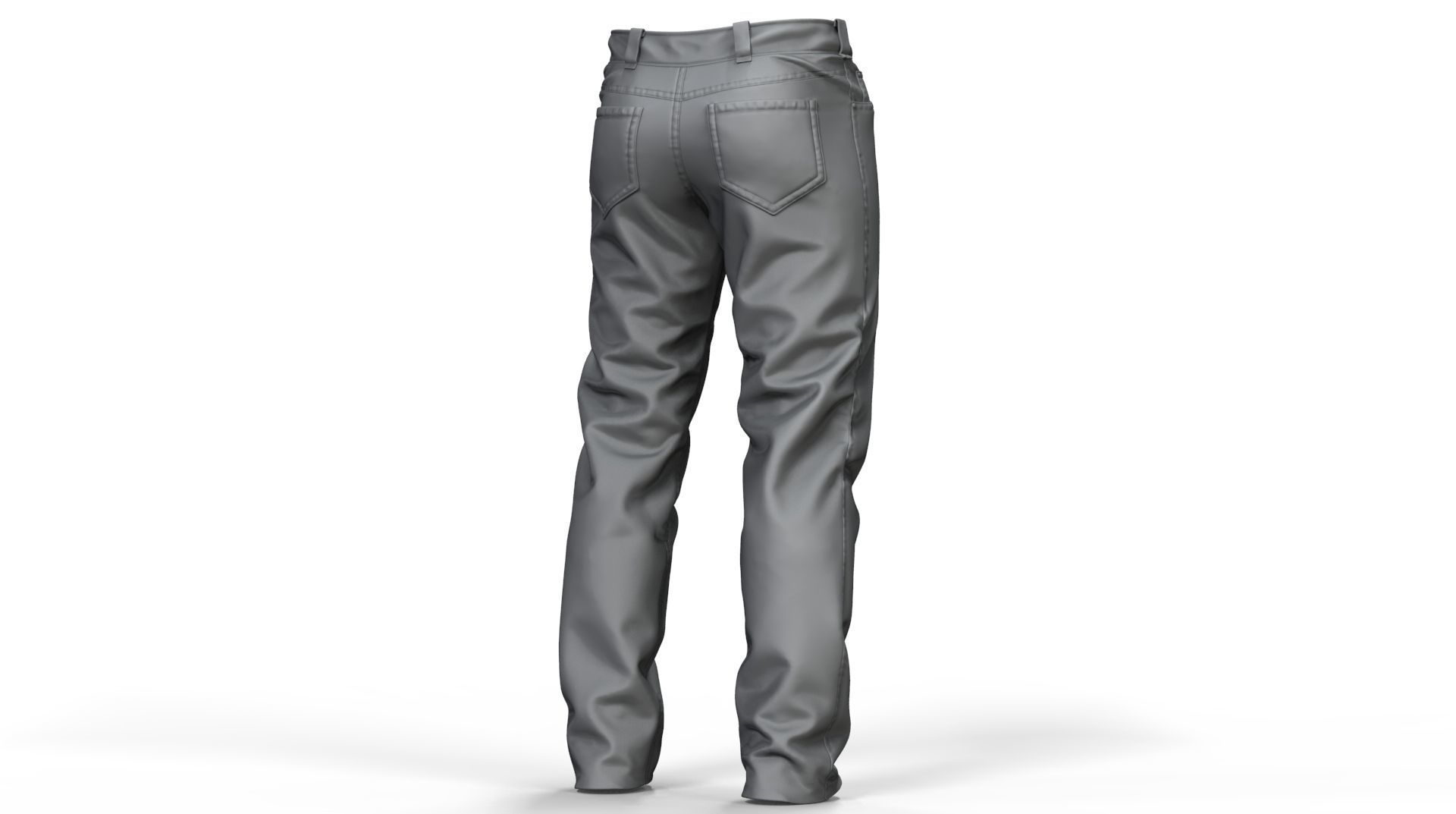 Jeans pants 3D model_7