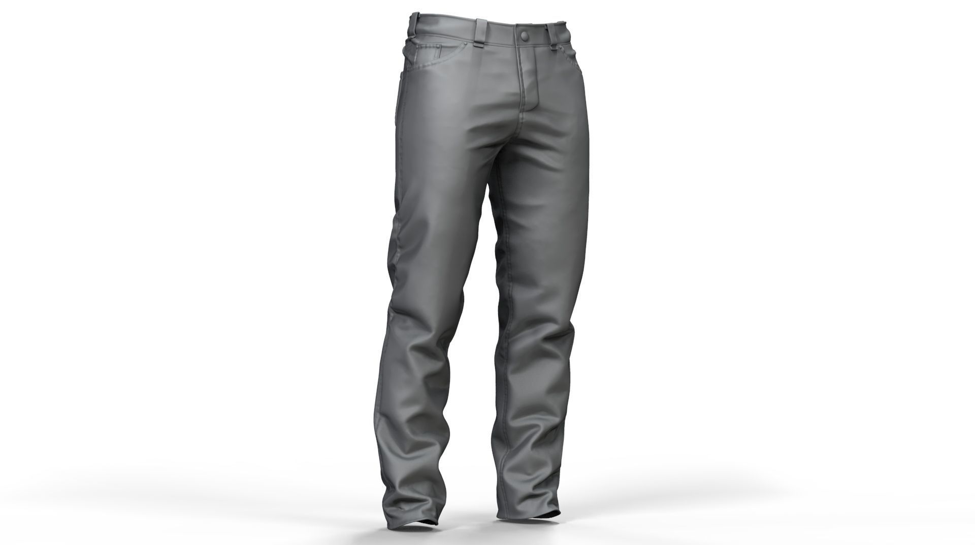 Jeans pants 3D model_11