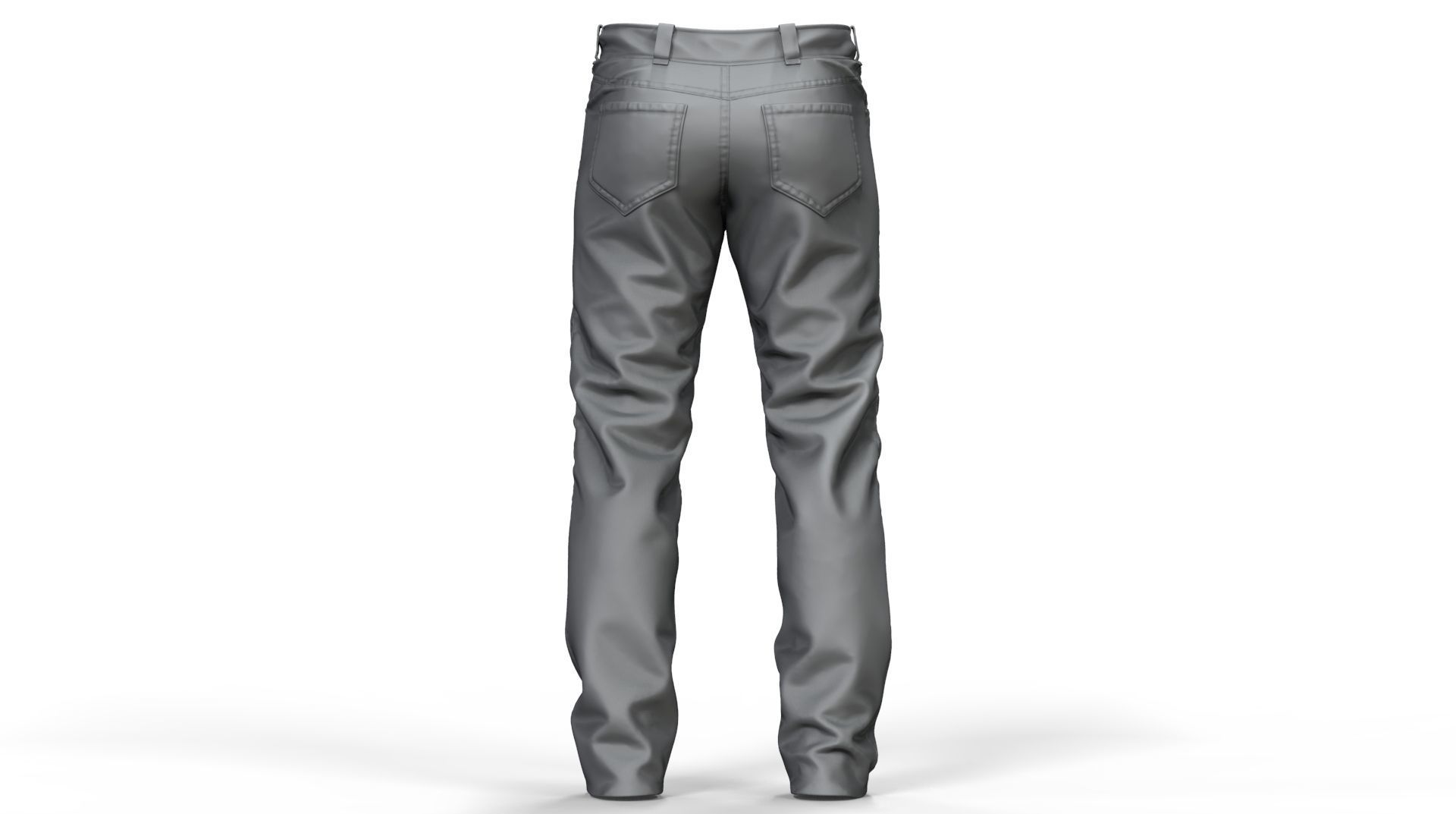 Jeans pants 3D model_6