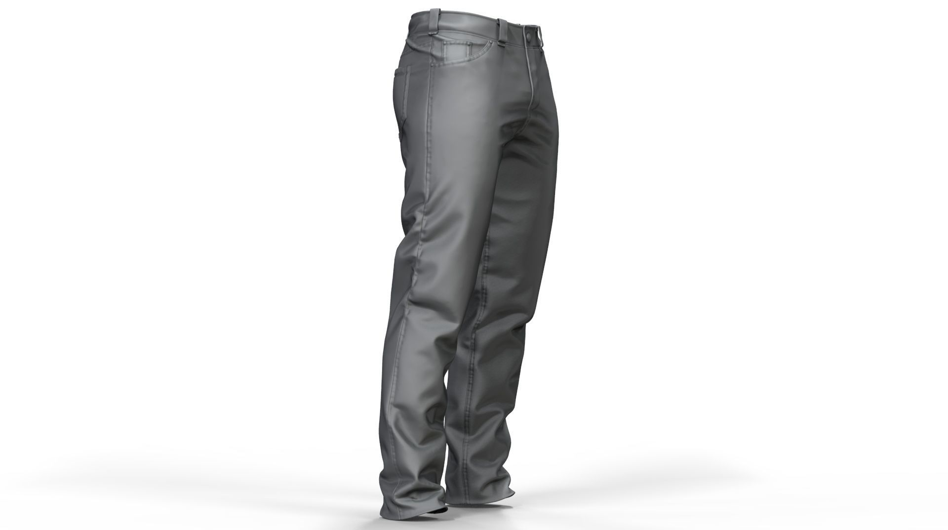 Jeans pants 3D model_10